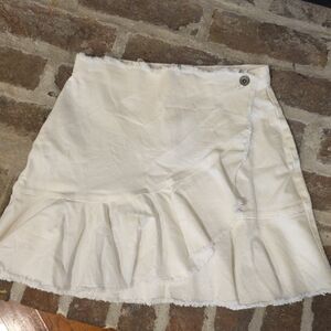 Elegant White Ruffled Skirt Mayoral